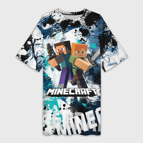 Платье-футболка 3D с принтом Minecraft   Майнкрафт в Новосибирске,  |  | creeper | earth | game | minecraft | minecraft earth | блоки | грифер | игры | квадраты | компьютерная игра | крипер | маинкрафт | майн | майнкравт | майнкрафт