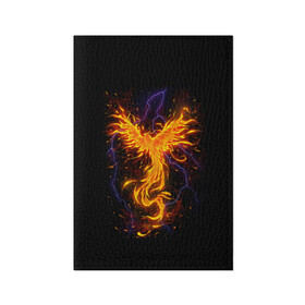 Обложка для паспорта матовая кожа с принтом Phoenix в Новосибирске, натуральная матовая кожа | размер 19,3 х 13,7 см; прозрачные пластиковые крепления | Тематика изображения на принте: beast | bird | creature | fire | flame | myth | mythical | phoenix | space | зверь | космос | миф | мифические | мифическое | огонь | пламя | птица | существо | феникс