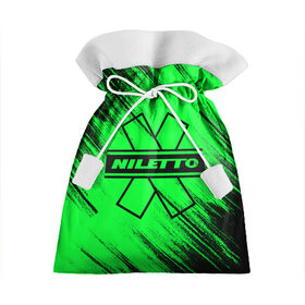 Подарочный 3D мешок с принтом NILETTO в Новосибирске, 100% полиэстер | Размер: 29*39 см | Тематика изображения на принте: logo | niletto | логотип | любимка niletto | нилето