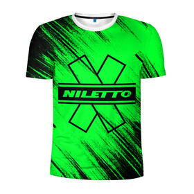 Мужская футболка 3D спортивная с принтом NILETTO в Новосибирске, 100% полиэстер с улучшенными характеристиками | приталенный силуэт, круглая горловина, широкие плечи, сужается к линии бедра | logo | niletto | логотип | любимка niletto | нилето