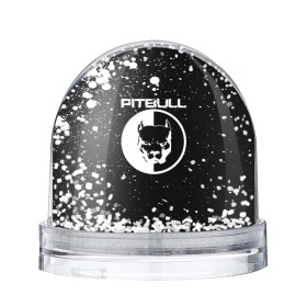 Снежный шар с принтом Pitbull в Новосибирске, Пластик | Изображение внутри шара печатается на глянцевой фотобумаге с двух сторон | 