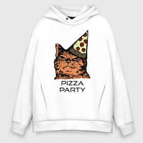 Мужское худи Oversize хлопок с принтом PIZZA PARTY в Новосибирске, френч-терри — 70% хлопок, 30% полиэстер. Мягкий теплый начес внутри —100% хлопок | боковые карманы, эластичные манжеты и нижняя кромка, капюшон на магнитной кнопке | Тематика изображения на принте: party | pizza | pizza party | time | арт | веселье | время | для детей | животные | картинка | кот | котик | котики | пицца | пиццы | рисунок | рыжий кот