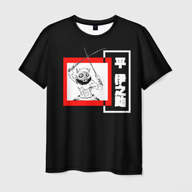 Мужская футболка 3D с принтом Demon Slayer Иноске в Новосибирске, 100% полиэфир | прямой крой, круглый вырез горловины, длина до линии бедер | demon hunter | demon slayer | inosuke hashibira | kimetsu no yaiba | иноске хашибира | клинок | клинок рассекающий демонов | рассекающий демонов