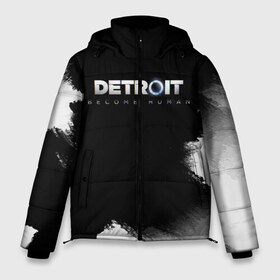 Мужская зимняя куртка 3D с принтом DetroitBecome Human в Новосибирске, верх — 100% полиэстер; подкладка — 100% полиэстер; утеплитель — 100% полиэстер | длина ниже бедра, свободный силуэт Оверсайз. Есть воротник-стойка, отстегивающийся капюшон и ветрозащитная планка. 

Боковые карманы с листочкой на кнопках и внутренний карман на молнии. | action | ai | android | connor | detroit become human | game | rk 800 | rk 900 | андроиды | детектив | игра | игры | интерактивное кино | кара | коннор | логотип | маркус | роботы | фирменный стиль | экшн