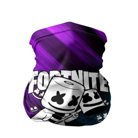 Бандана-труба 3D с принтом FORTNITE X MARSHMELLO в Новосибирске, 100% полиэстер, ткань с особыми свойствами — Activecool | плотность 150‒180 г/м2; хорошо тянется, но сохраняет форму | fortnite | fortnite 2 | fortnite x | ikonik | marshmello | ninja | ninja streamer | иконик | маршмелло | ниндзя | фортнайт | фортнайт 2 | фортнайт глава 2