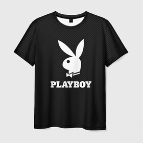 Мужская футболка 3D с принтом PLAYBOY | ПЛЕЙБОЙ (Z) в Новосибирске, 100% полиэфир | прямой крой, круглый вырез горловины, длина до линии бедер | brand | brazzers | faketaxi | hub | mode | playboy | бразерс | бренд | мода | фейк такси