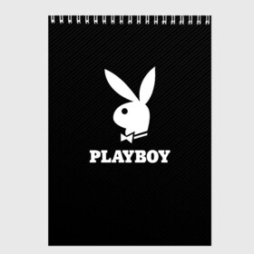 Скетчбук с принтом PLAYBOY в Новосибирске, 100% бумага
 | 48 листов, плотность листов — 100 г/м2, плотность картонной обложки — 250 г/м2. Листы скреплены сверху удобной пружинной спиралью | brand | brazzers | faketaxi | hub | mode | playboy | бразерс | бренд | мода | фейк такси