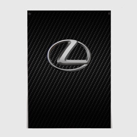 Постер с принтом LEXUS в Новосибирске, 100% бумага
 | бумага, плотность 150 мг. Матовая, но за счет высокого коэффициента гладкости имеет небольшой блеск и дает на свету блики, но в отличии от глянцевой бумаги не покрыта лаком | auto | lexus | sport | авто | автомобиль | автомобильные | бренд | лексус | марка | машины | спорт