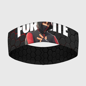 Повязка на голову 3D с принтом FORTNITE IKONIK | ФОРТНАЙТ ИКОНИК в Новосибирске,  |  | fortnite | fortnite 2 | fortnite x маршмелло | ikonik | marshmello | ninja | ninja streamer | иконик | ниндзя | фортнайт | фортнайт 2 | фортнайт глава 2