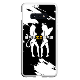 Чехол для Samsung S10E с принтом Brazzers в Новосибирске, Силикон | Область печати: задняя сторона чехла, без боковых панелей | brazzers | ана | ангел | бразерс | браззерс | братья | демон | звезда | надпись | прикол | проно хуб | сайт | 