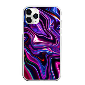 Чехол для iPhone 11 Pro Max матовый с принтом Abstract Fluid в Новосибирске, Силикон |  | texture