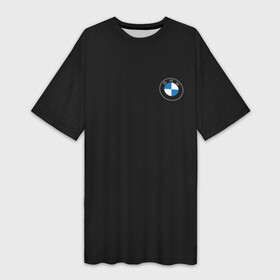 Платье-футболка 3D с принтом BMW 2020 Carbon Fiber в Новосибирске,  |  | auto | bmw | bmw 2020 | bmw logo 2020 | carbon | carbon fiber big | hermany | бмв | бмв 2020 | бмв лого 2020 | бмв новое лого | карбон | корбон | лагатип | логатип бмв | логотип