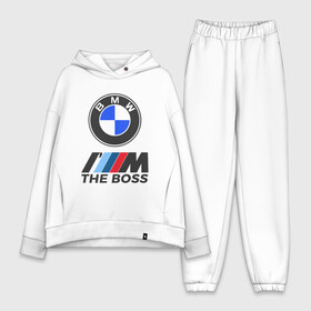 Женский костюм хлопок Oversize с принтом BMW BOSS | БМВ БОСС в Новосибирске,  |  | bmw | bmw performance | m | motorsport | performance | бмв | бэха | моторспорт