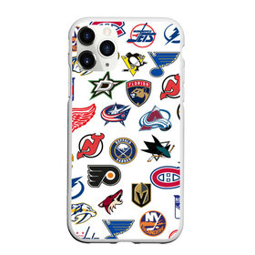 Чехол для iPhone 11 Pro матовый с принтом NHL PATTERN в Новосибирске, Силикон |  | anaheim ducks | arizona coyotes | boston bruins | buffalo sabres | calgary flames | canadiens de montreal | carolina hurricanes | chicago blackhawks | colorado avalanche | columbus blue jackets | dallas stars | detroit red wings | edmonton oil | hockey | 