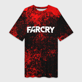 Платье-футболка 3D с принтом FARCRY в Новосибирске,  |  | far cry | far cry 5 | far cry new dawn | far cry primal | farcry | fc 5 | fc5 | game | new dawn | primal | игры | постапокалипсис | фар край | фар край 5