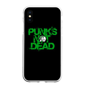 Чехол для iPhone XS Max матовый с принтом Punks Not Dead в Новосибирске, Силикон | Область печати: задняя сторона чехла, без боковых панелей | art | punk | punks not dead | rock | sons of anarchy | анархия | арт | группа | егор летов | логотип | музыка | надпись | панк | панк рок | прикольная | рок | свобода | хаос