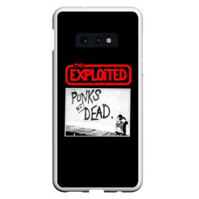 Чехол для Samsung S10E с принтом Punks Not Dead в Новосибирске, Силикон | Область печати: задняя сторона чехла, без боковых панелей | art | punk | punks not dead | rock | sons of anarchy | анархия | арт | группа | егор летов | логотип | музыка | надпись | панк | панк рок | прикольная | рок | свобода | хаос