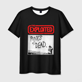 Мужская футболка 3D с принтом Punks Not Dead в Новосибирске, 100% полиэфир | прямой крой, круглый вырез горловины, длина до линии бедер | art | punk | punks not dead | rock | sons of anarchy | анархия | арт | группа | егор летов | логотип | музыка | надпись | панк | панк рок | прикольная | рок | свобода | хаос