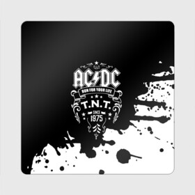 Магнит виниловый Квадрат с принтом AC/DC T.N.T. в Новосибирске, полимерный материал с магнитным слоем | размер 9*9 см, закругленные углы | Тематика изображения на принте: ac dc | acdc | acdc ас дс | angus | back in black | highway to hell | mckinnon | young | австралийская | ангус янг | ас дс | асдс | блюз | в форме | гитара | группа | крис слэйд | метал | молния | музыка | п | певец | рок | рок н ролл