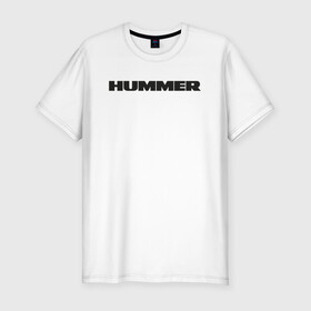 Мужская футболка хлопок Slim с принтом Hammer в Новосибирске, 92% хлопок, 8% лайкра | приталенный силуэт, круглый вырез ворота, длина до линии бедра, короткий рукав | Тематика изображения на принте: auto | h1 | h2 | hammer | hmmwv | авто | автомобиль | ам | машина | хамер | хаммер