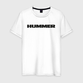 Мужская футболка хлопок с принтом Hammer в Новосибирске, 100% хлопок | прямой крой, круглый вырез горловины, длина до линии бедер, слегка спущенное плечо. | auto | h1 | h2 | hammer | hmmwv | авто | автомобиль | ам | машина | хамер | хаммер
