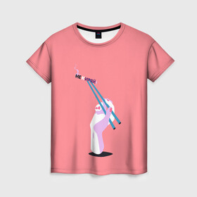 Женская футболка 3D с принтом Не киряй  в Новосибирске, 100% полиэфир ( синтетическое хлопкоподобное полотно) | прямой крой, круглый вырез горловины, длина до линии бедер | mukka | кисть | мукка | не киряй | не кури | палочки | рука | суши | три дня дождя