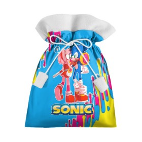 Подарочный 3D мешок с принтом Sonic в Новосибирске, 100% полиэстер | Размер: 29*39 см | Тематика изображения на принте: game | sega | sonic the hedgehog | sonik | игра | комиксы | мультфильм | соник