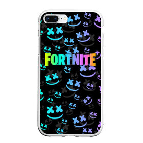 Чехол для iPhone 7Plus/8 Plus матовый с принтом Fortnite & Marshmello в Новосибирске, Силикон | Область печати: задняя сторона чехла, без боковых панелей | fortnite | marshmello | диджей | игра | клуб | клубная музыка | компьютерная игра | маршмеллоу | маршмэлло | маршмэллоу | музыка | симулятор | фортнайт | электронная