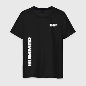 Мужская футболка хлопок с принтом Hammer H2 в Новосибирске, 100% хлопок | прямой крой, круглый вырез горловины, длина до линии бедер, слегка спущенное плечо. | auto | h1 | h2 | hammer | hmmwv | авто | автомобиль | ам | машина | хамер | хаммер