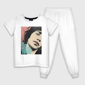 Детская пижама хлопок с принтом Mick Jagger в Новосибирске, 100% хлопок |  брюки и футболка прямого кроя, без карманов, на брюках мягкая резинка на поясе и по низу штанин
 | mick jagger | music | rock | rolling stones | музыка | рок