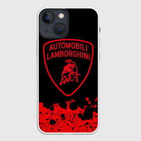 Чехол для iPhone 13 mini с принтом Lamborghini | Ламборгини в Новосибирске,  |  | audi | auto | aventador | lamborghini | murcielago | urus | авто | автомобиль | ам | ламба | ламборгини | машина | машины | спорткар | урус