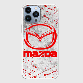 Чехол для iPhone 13 Pro Max с принтом MAZDA RED LOGO | МАЗДА ЛОГО в Новосибирске,  |  | auto | mazda | mps | sport | авто | автомобиль | автомобильные | бренд | мазда | марка | машины | мпс | спорт