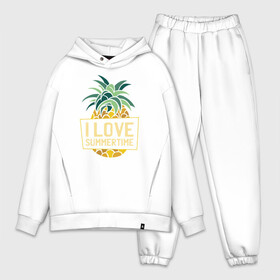 Мужской костюм хлопок OVERSIZE с принтом Я люблю Лето Ананас в Новосибирске,  |  | pineapple | summer | summertime | ананас | летние | лето | море | морские | отдых | отпуск