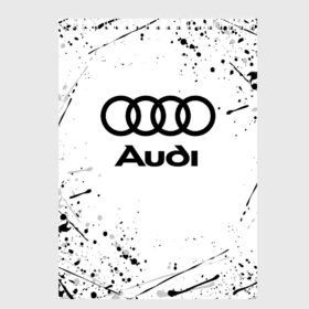 Скетчбук с принтом AUDI в Новосибирске, 100% бумага
 | 48 листов, плотность листов — 100 г/м2, плотность картонной обложки — 250 г/м2. Листы скреплены сверху удобной пружинной спиралью | audi | auto | sport | авто | автомобиль | автомобильные | ауди | бренд | марка | машины | спорт