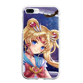 Чехол для iPhone 7Plus/8 Plus матовый с принтом SAILOR MOON в Новосибирске, Силикон | Область печати: задняя сторона чехла, без боковых панелей | anime | halloween | japan | manga | sailor moon | аниме | девочка | девушка | лунная призма | манга | сейлор мун | сэйлор мун | хеллоуин | хэллоуин | япония