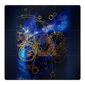 Магнитный плакат 3Х3 с принтом Space Geometry в Новосибирске, Полимерный материал с магнитным слоем | 9 деталей размером 9*9 см | absrtraction | space geometry | абстракция | астрология | космос