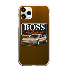Чехол для iPhone 11 Pro Max матовый с принтом Boss Racing в Новосибирске, Силикон |  | Тематика изображения на принте: auto | check point | city style | jdm | street racing | авто | автомобиль | ам | гонщик | ждм | машина | скорость | стритрейсеры | уличные гонки