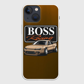 Чехол для iPhone 13 mini с принтом Boss Racing | BOSS JDM в Новосибирске,  |  | auto | check point | city style | jdm | street racing | авто | автомобиль | ам | гонщик | ждм | машина | скорость | стритрейсеры | уличные гонки