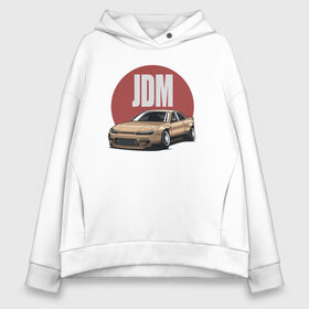 Женское худи Oversize хлопок с принтом JDM в Новосибирске, френч-терри — 70% хлопок, 30% полиэстер. Мягкий теплый начес внутри —100% хлопок | боковые карманы, эластичные манжеты и нижняя кромка, капюшон на магнитной кнопке | Тематика изображения на принте: 2020 | auto | jdm | racing | sport | авто | автомобиль | автомобильные | ам | бренд | дрифт | марка | машины | спорт | тюнинг