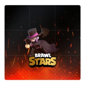 Магнитный плакат 3Х3 с принтом Brawl stars Mortis Мортис в Новосибирске, Полимерный материал с магнитным слоем | 9 деталей размером 9*9 см | Тематика изображения на принте: brawl | brawl stars | brawlstars | brawl_stars | jessie | mortis | бравл | бравлстарс | мортис