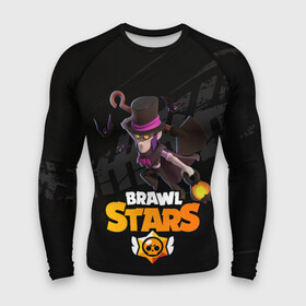 Мужской рашгард 3D с принтом Brawl stars Mortis Мортис в Новосибирске,  |  | brawl | brawl stars | brawlstars | brawl_stars | jessie | mortis | бравл | бравлстарс | ворон | мортис