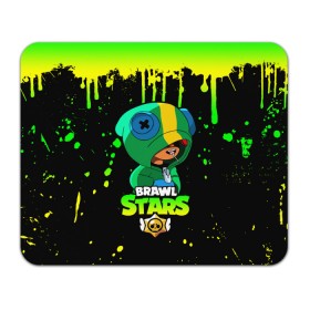 Коврик для мышки прямоугольный с принтом BRAWL STARS LEON в Новосибирске, натуральный каучук | размер 230 х 185 мм; запечатка лицевой стороны | brawl | brawl stars | crow | leon | max | sally | shark | stars | акула | бравл | бравл старс | браво старс | игра | компьютерная | кров | леон | леон акула | макс | старс | шарк