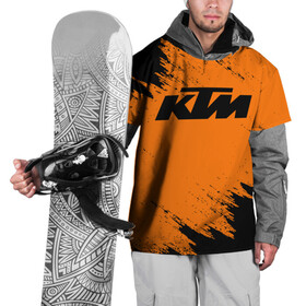 Накидка на куртку 3D с принтом KTM в Новосибирске, 100% полиэстер |  | enduro | ktm | moto | motocycle | sportmotorcycle | ктм | мото | мотоспорт