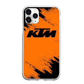 Чехол для iPhone 11 Pro матовый с принтом KTM в Новосибирске, Силикон |  | Тематика изображения на принте: enduro | ktm | moto | motocycle | sportmotorcycle | ктм | мото | мотоспорт