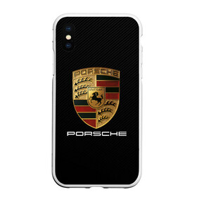 Чехол для iPhone XS Max матовый с принтом PORSCHE в Новосибирске, Силикон | Область печати: задняя сторона чехла, без боковых панелей | auto | porsche | sport | авто | автомобиль | автомобильные | бренд | марка | машины | порше | спорт