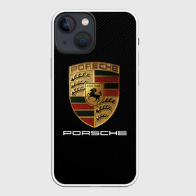 Чехол для iPhone 13 mini с принтом PORSCHE | ПОРШЕ в Новосибирске,  |  | auto | porsche | sport | авто | автомобиль | автомобильные | бренд | марка | машины | порше | спорт