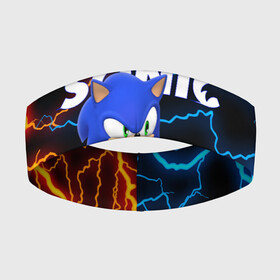 Повязка на голову 3D с принтом SONIC в Новосибирске,  |  | animal | games | hedgehog | sega | sonic | speed | speed sonic | быстрый ёж | ёж | ёжик | игры | персонаж | сега | синий ёж | скорость | соник