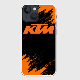 Чехол для iPhone 13 mini с принтом КТМ | КТМ (Z) в Новосибирске,  |  | Тематика изображения на принте: enduro | ktm | moto | moto sport | motocycle | sportmotorcycle | ктм | мото | мото спорт | мотоспорт | спорт мото
