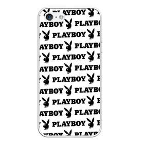 Чехол для iPhone 5/5S матовый с принтом PLAYBOY в Новосибирске, Силикон | Область печати: задняя сторона чехла, без боковых панелей | brand | brazzers | fake taxi | faketaxi | hub | mode | playboy | бразерс | бренд | мода | фейк такси