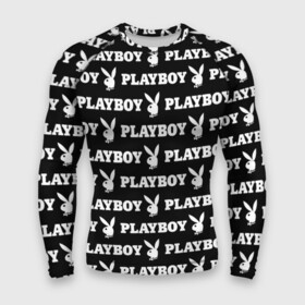 Мужской рашгард 3D с принтом PLAYBOY PATTERN | ПЛЕЙБОЙ ПАТТЕРН (Z) в Новосибирске,  |  | brand | brazzers | fake taxi | faketaxi | hub | mode | playboy | бразерс | бренд | мода | фейк такси